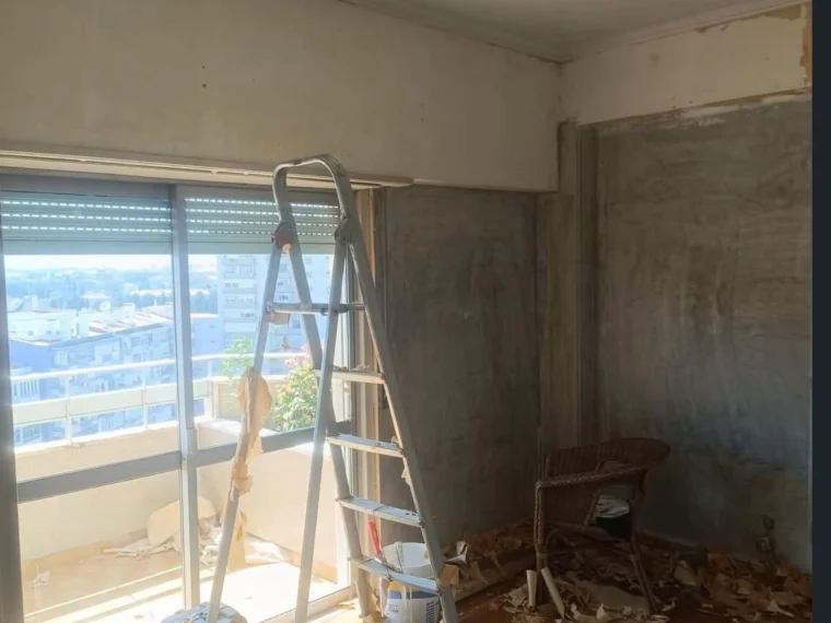 During — demolition and stripping out of finishes