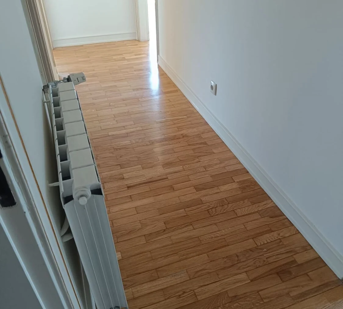 After — corridor finished