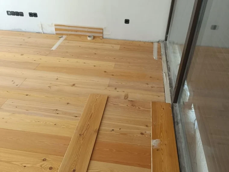 During — laying the boards