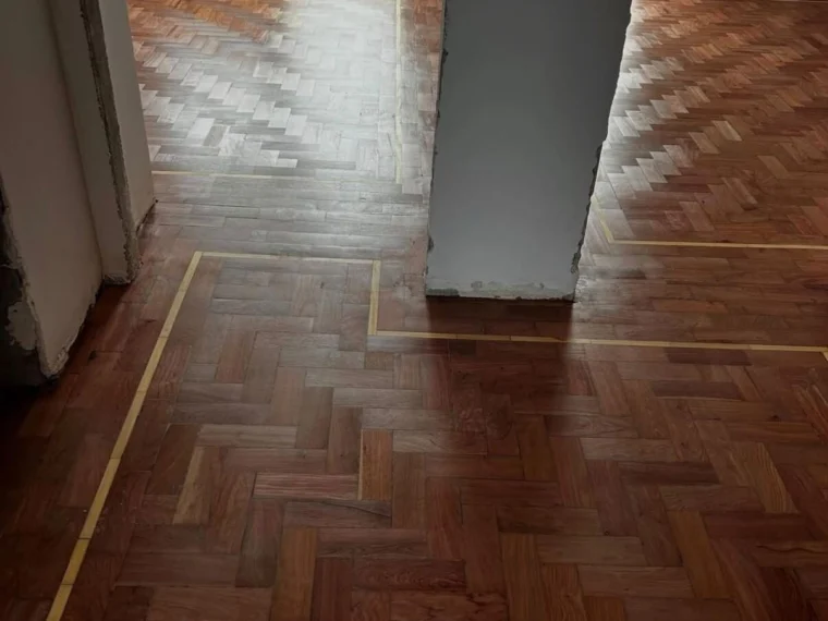 Herringbone floor brought back