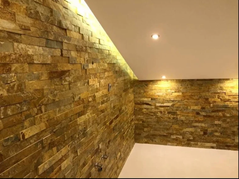 After — detail of the grazing light on the stone