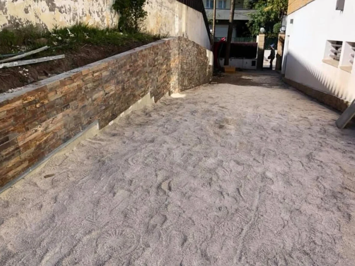 After — outdoor area finished