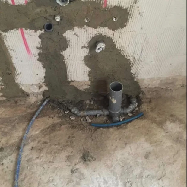 Water supply: the run in the wall