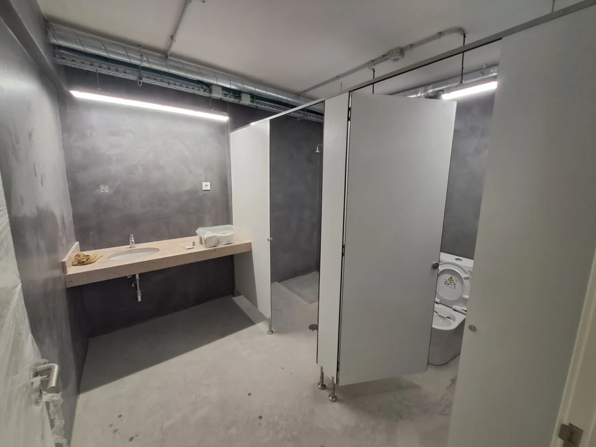 Commercial washrooms finished