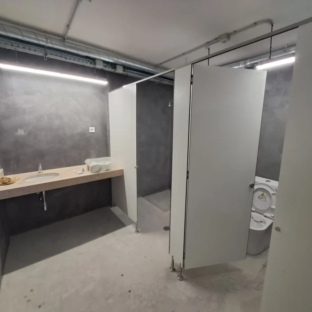 Commercial washrooms finished