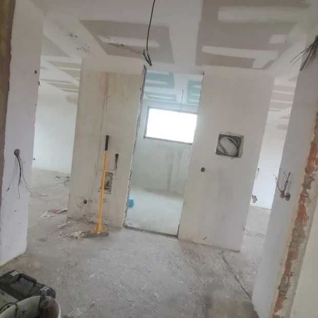 Room under construction, before the finishes