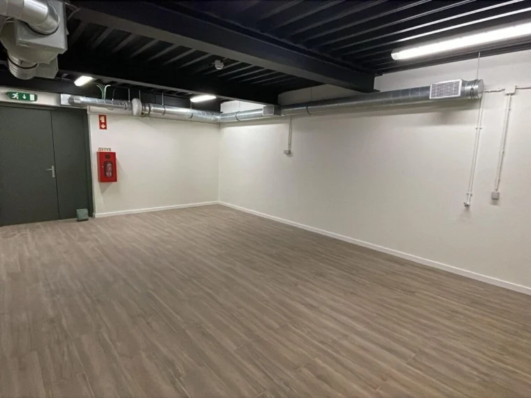 Commercial space finished, with a timber floor