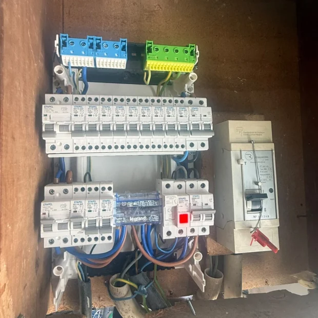 Consumer unit with the circuits identified
